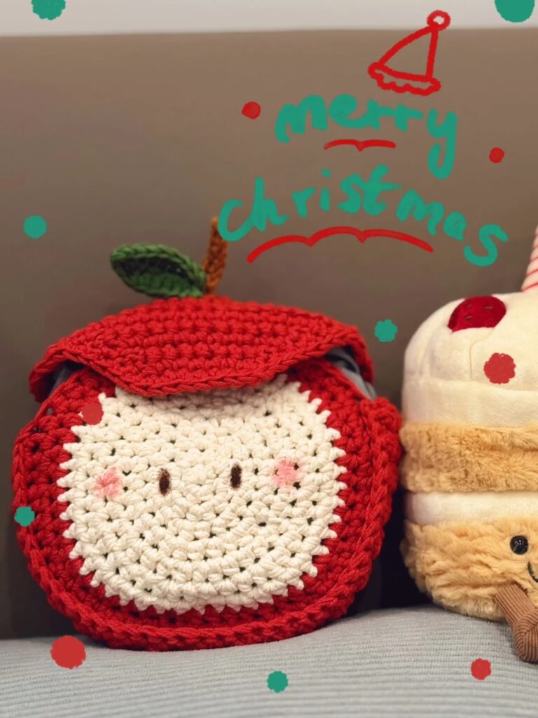 Apple Crossbody Bag - Crochet Handicraft (Including Tutorial) 6 dsl1 2